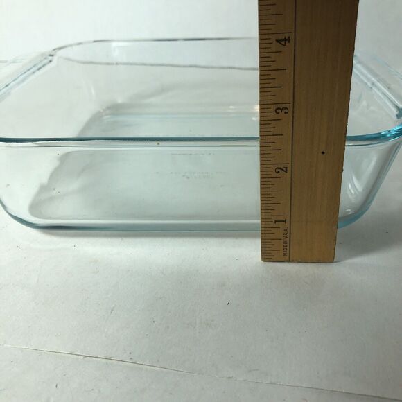 Pyrex‎ Dish Pan 2 Qt Clear 8x8x2 Square Casserole Brownie Baking #222 No Lid B3 - Picture 3 of 9